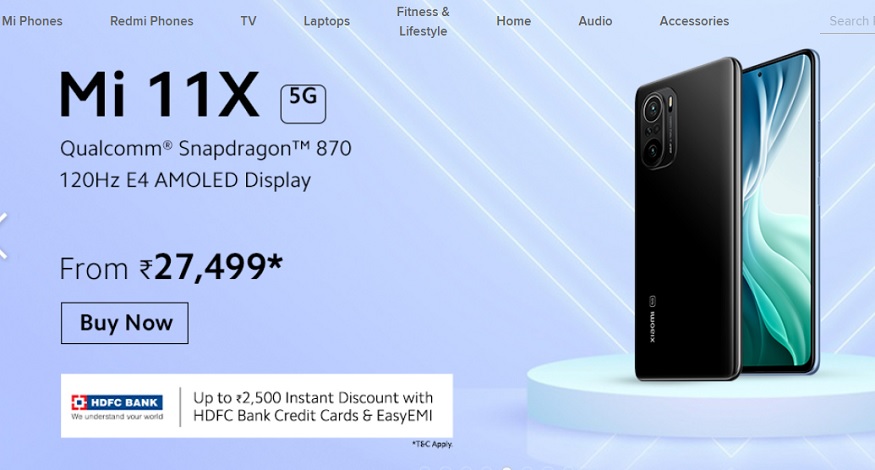 Mi 11X 5G को सस्ते में Mi.Com से खरीदा जा सकता है.